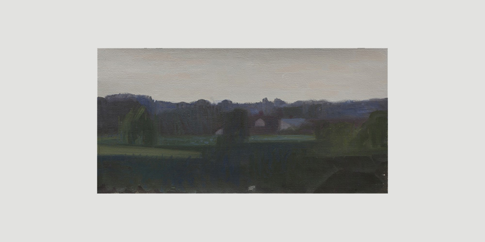 Landscape in dusk